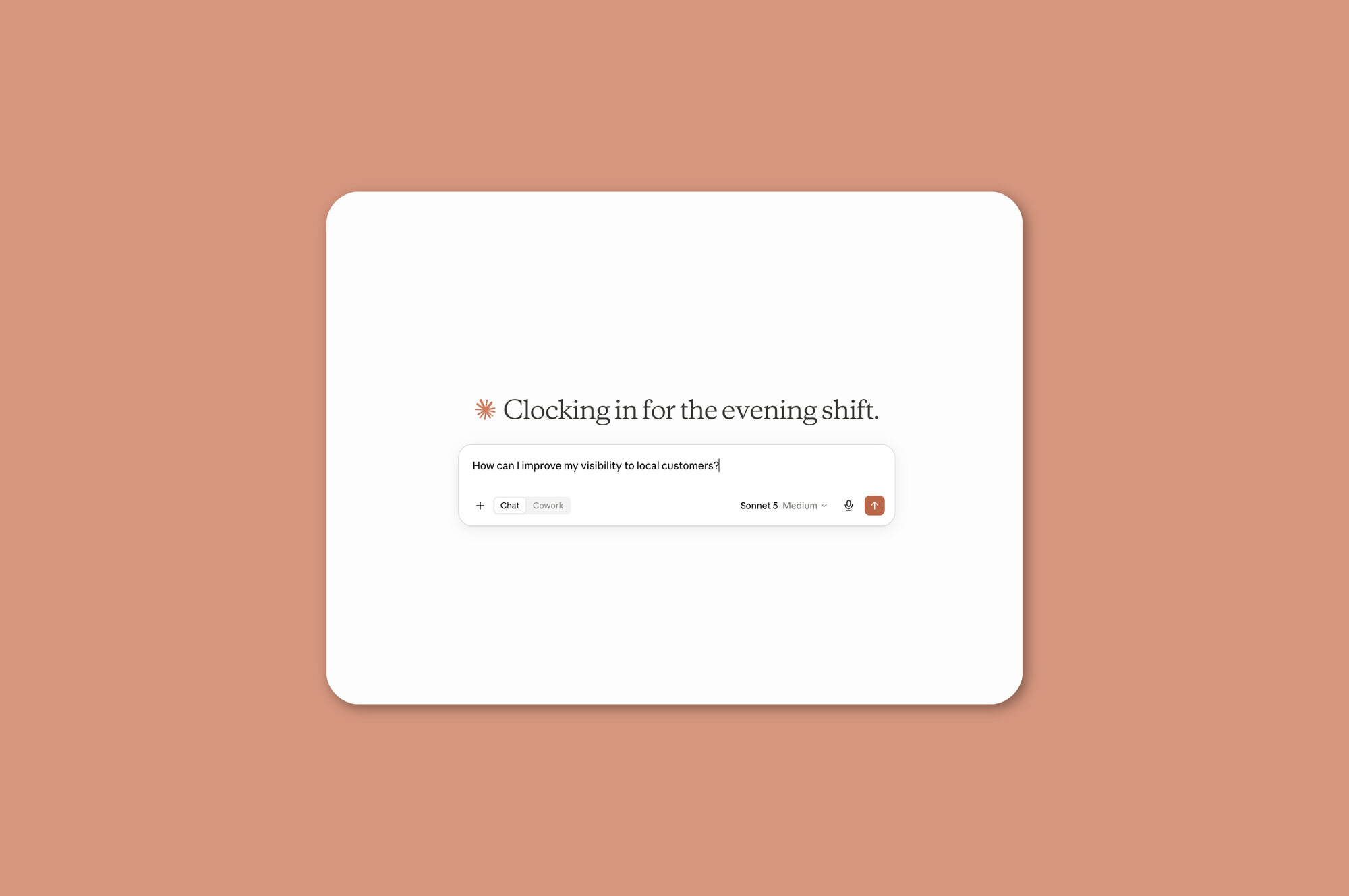 Asking an AI assistant how to improve local visibility