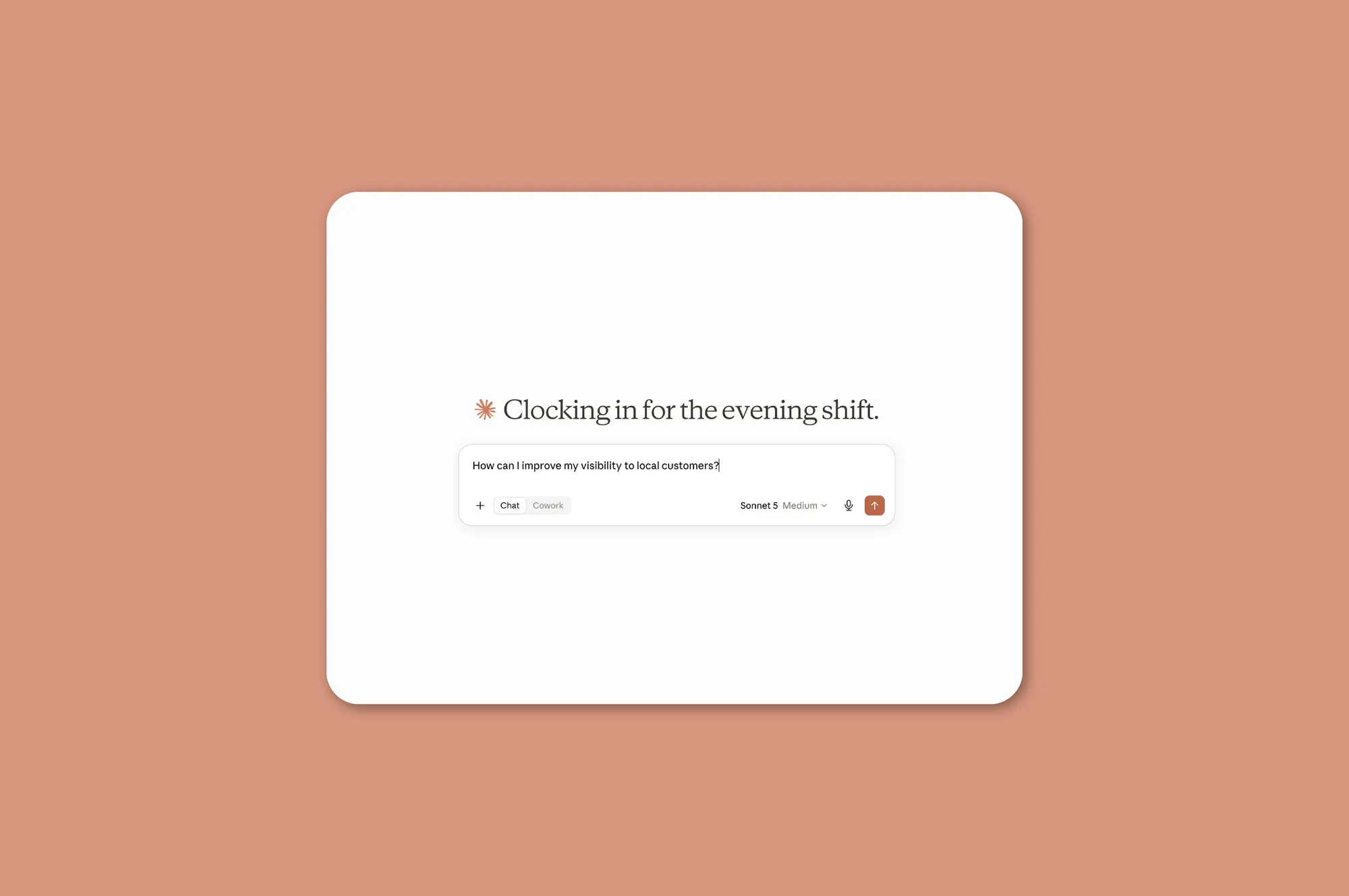 Asking an AI assistant how to improve local visibility