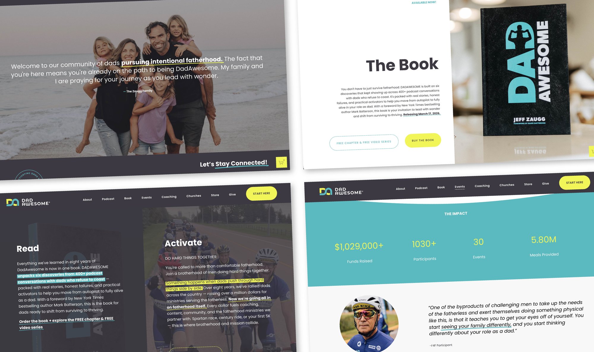 DadAwesome website design