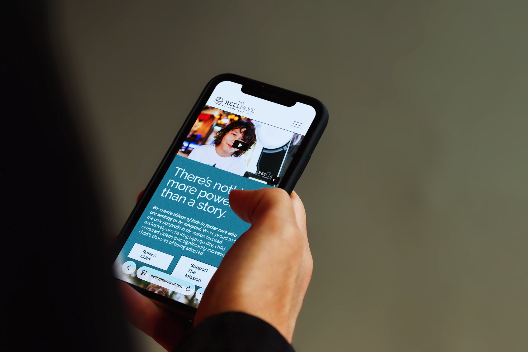 Reel Hope mobile website
